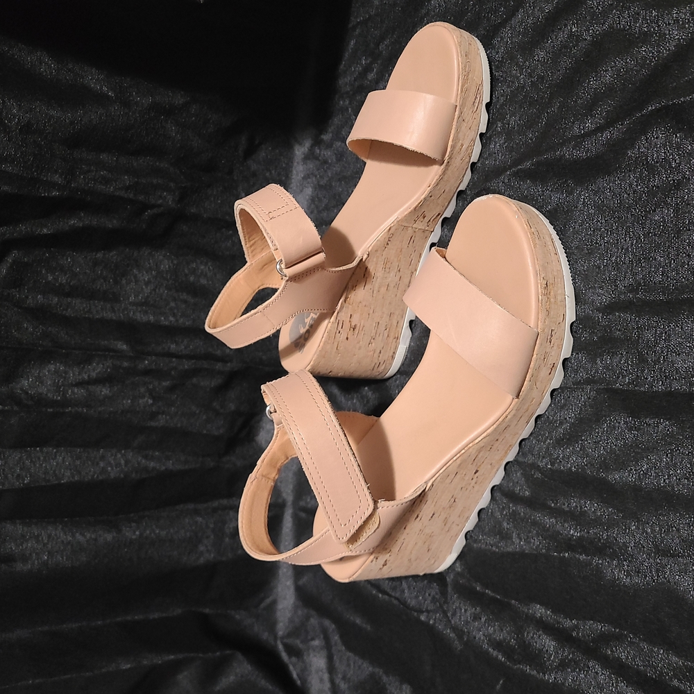 Sorel Women's Beige Wedge Sandals